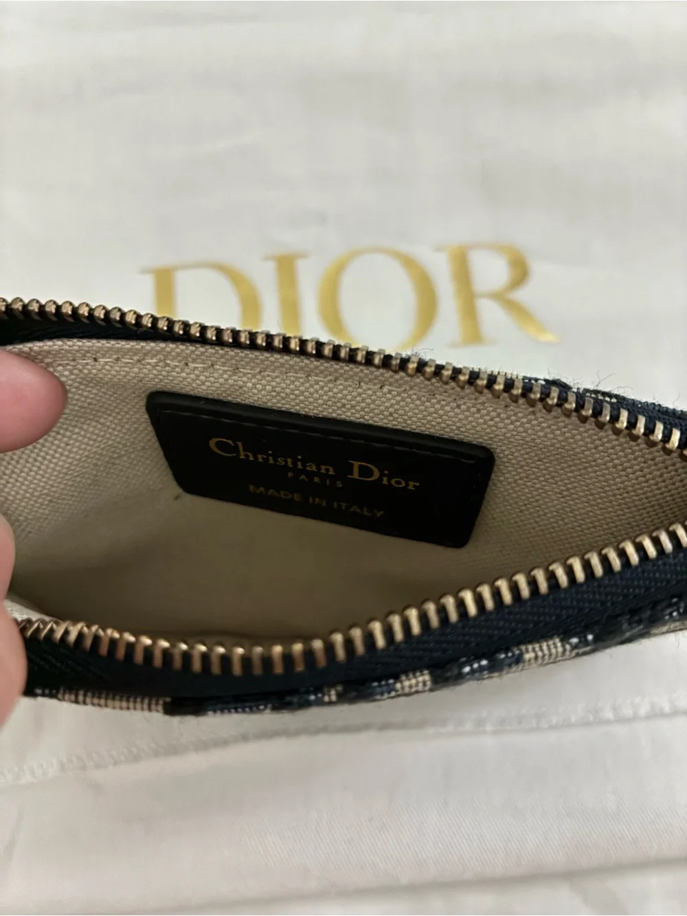 Dior Oblique Jacquard Coin Purse